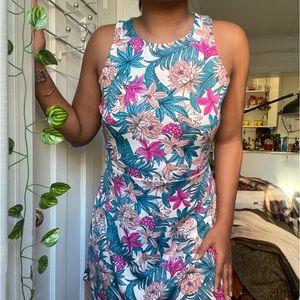 H&M Floral Retro Sleeveless Dress